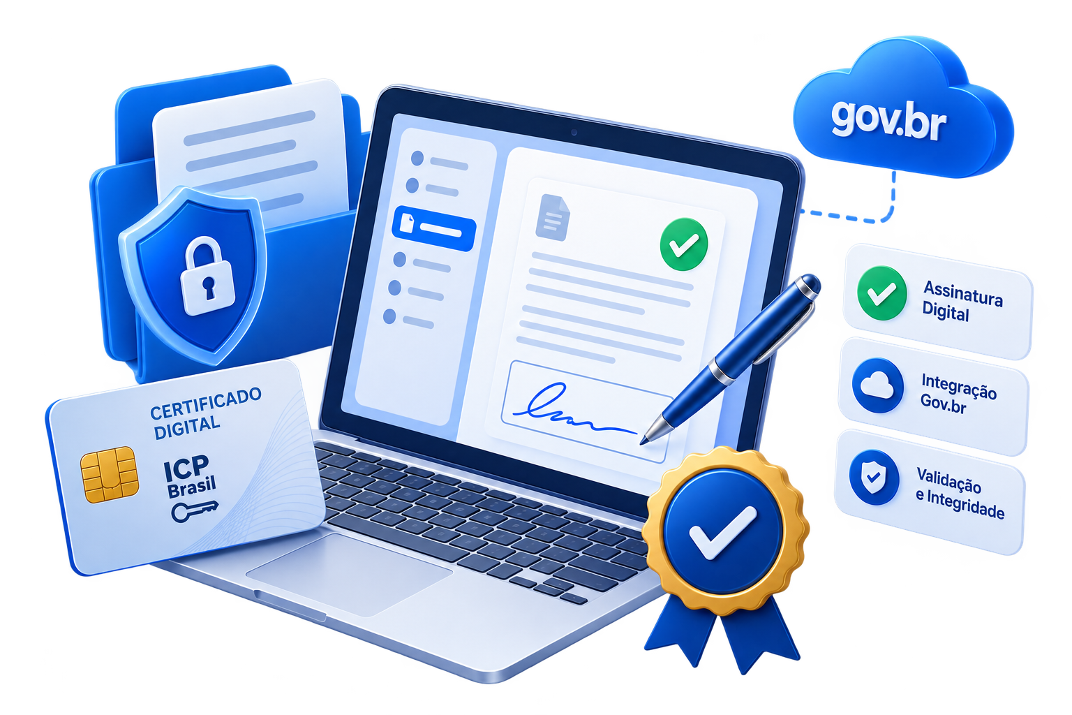 Certificado digital ICP-Brasil, assinatura eletrônica e integração Gov.br — Legal Seal